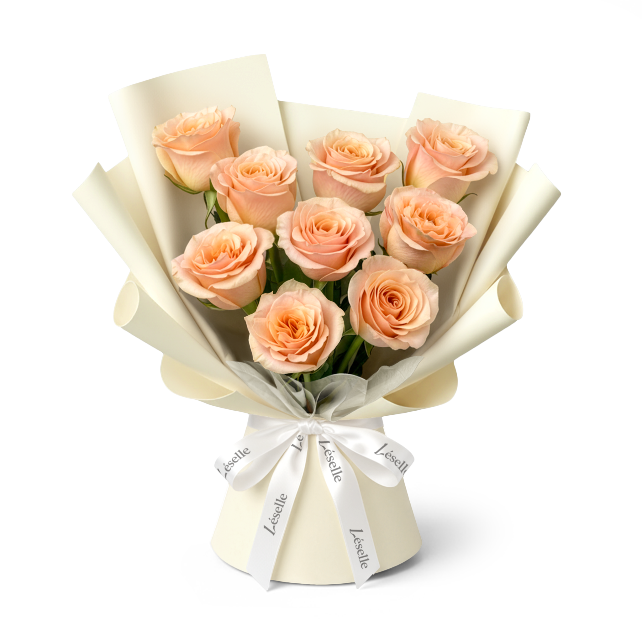 【Valentine's Limited】The Shimmer // Premium Ecuadorian Gradient Peach Rose Bouquet