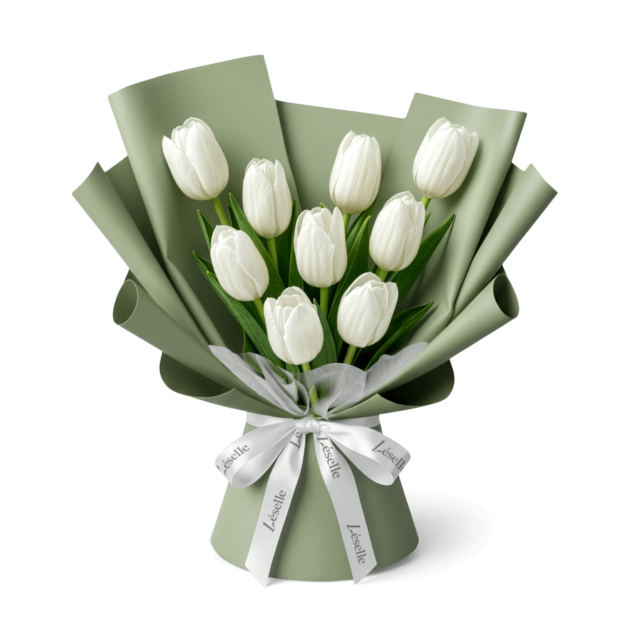 Elegant White Tulip Bouquet