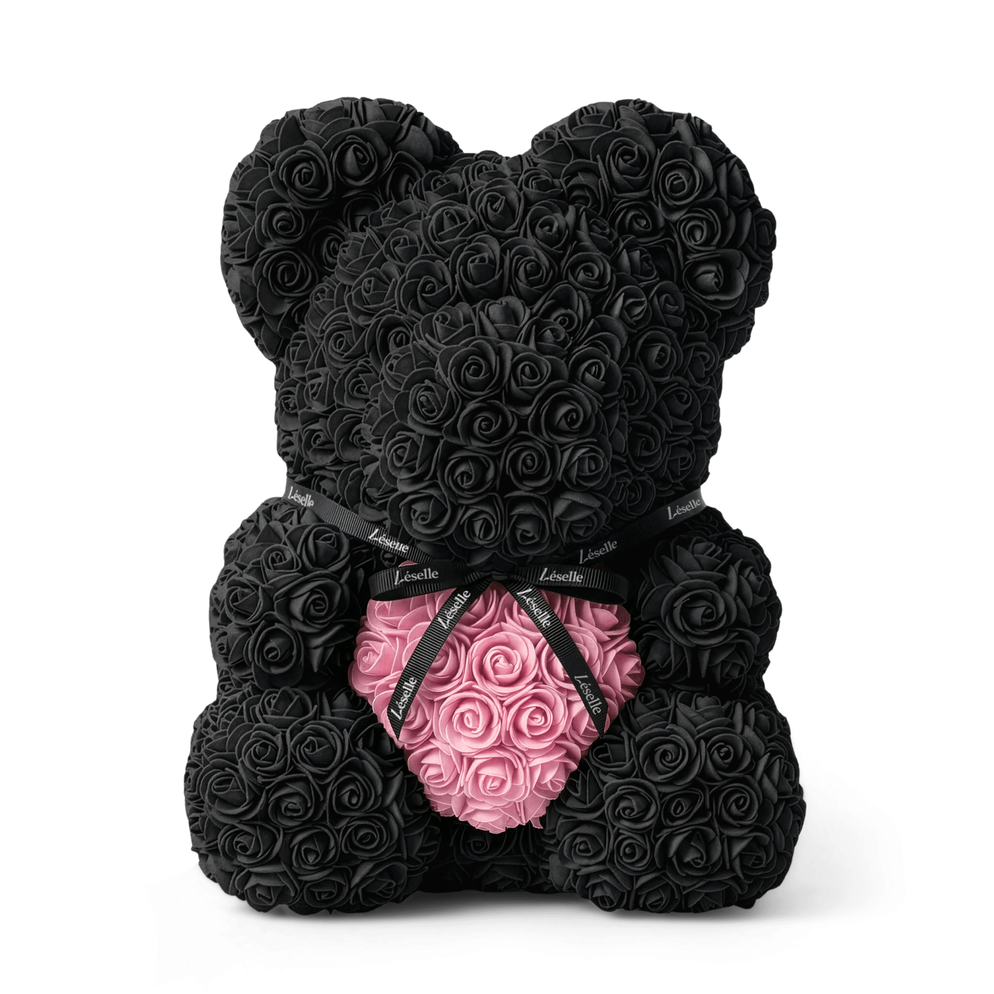 Eternal Rose Bear - Ebony Black Edition