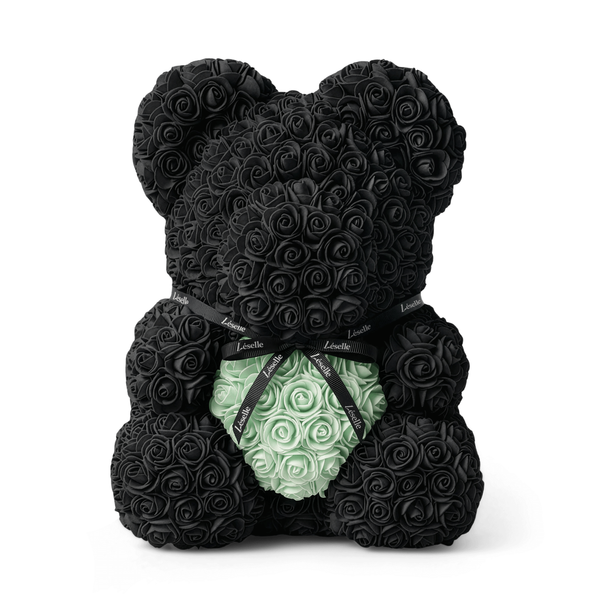 Eternal Rose Bear - Ebony Black Edition