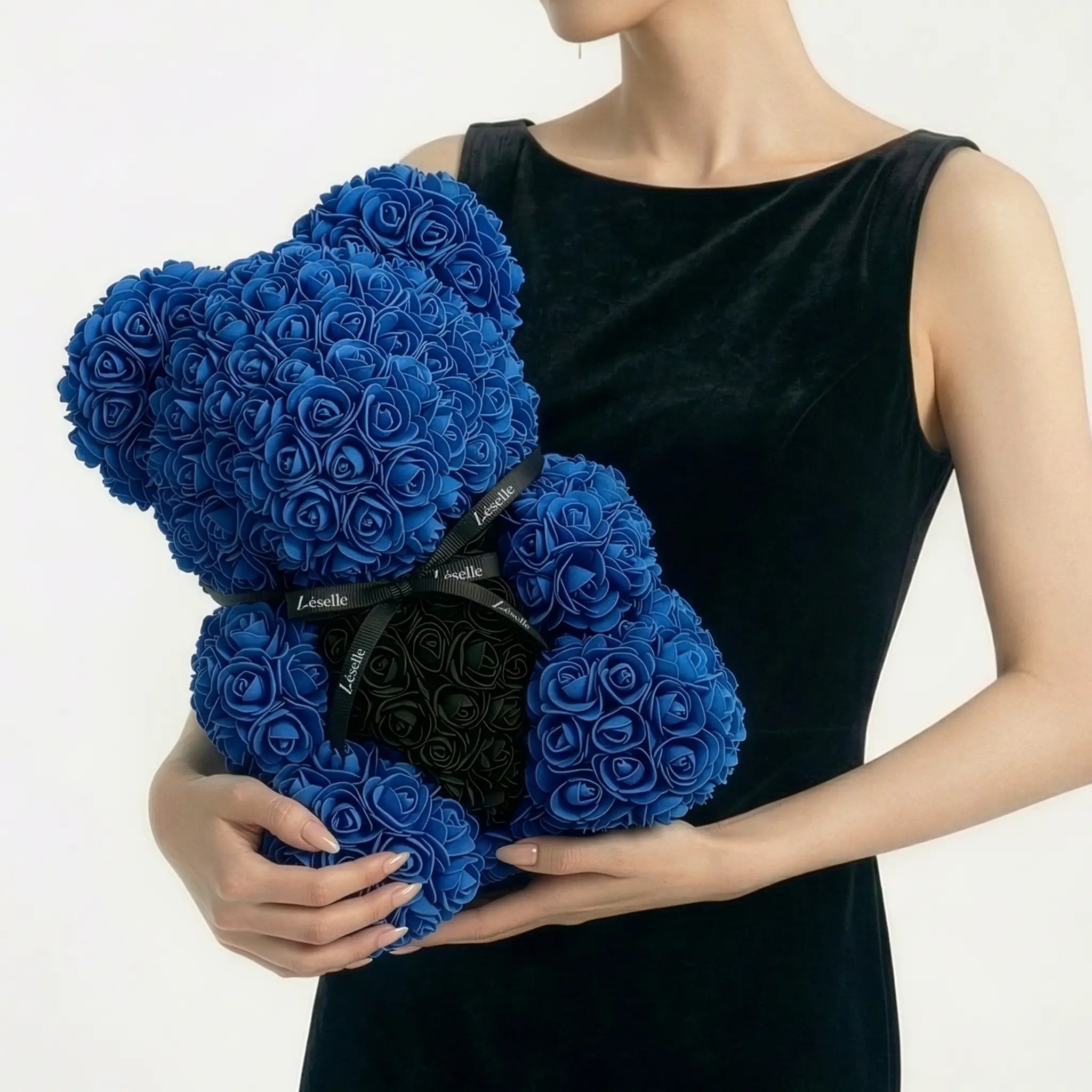 Eternal Rose Bear - Sapphire Blue Edition
